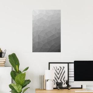 Gradient Geometric Mesh Pattern Poster