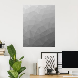 Gradient Geometric Mesh Pattern Poster