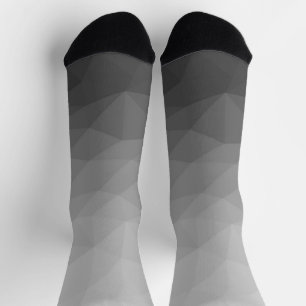 Gradient Geometric Mesh Pattern Socken
