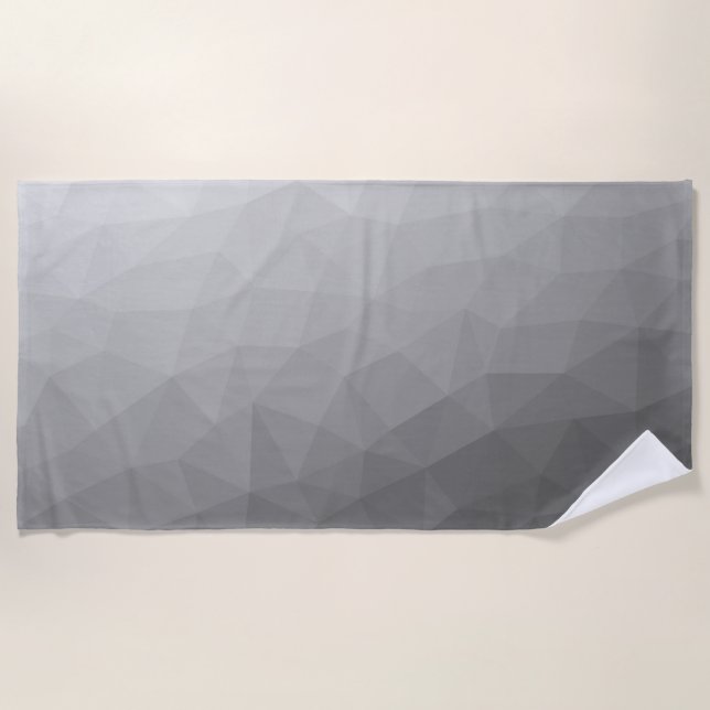 Gradient Geometric Mesh Pattern Strandtuch (Vorderseite)