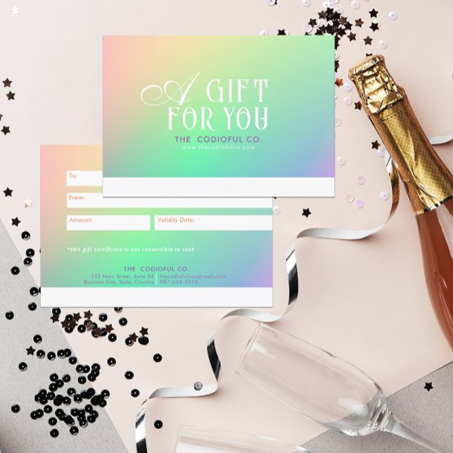 Gradient Gift Certificate (Von Creator hochgeladen)