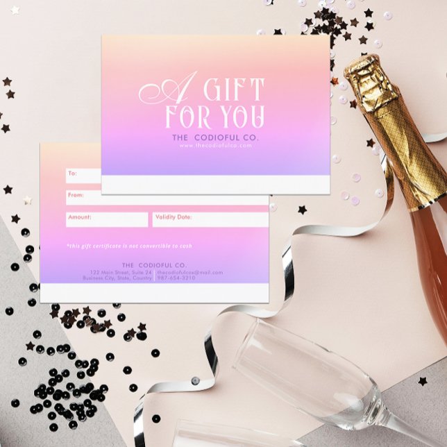 Gradient Gift Certificate (Von Creator hochgeladen)