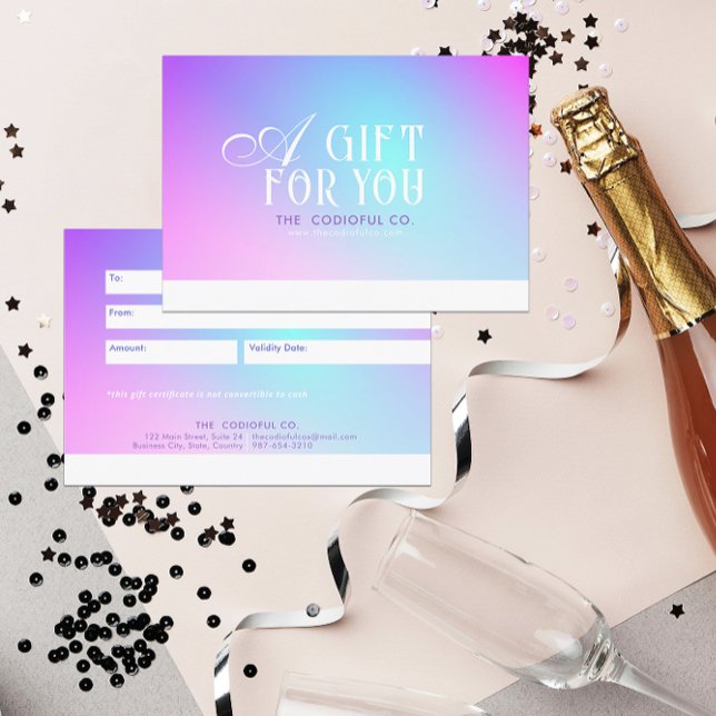 Gradient Gift Certificate (Von Creator hochgeladen)