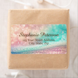 Gradient Glitzer Rainbow Bokeh Lieferadresse