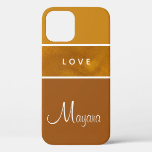 Gradient Gold Phone Case für Mädchen