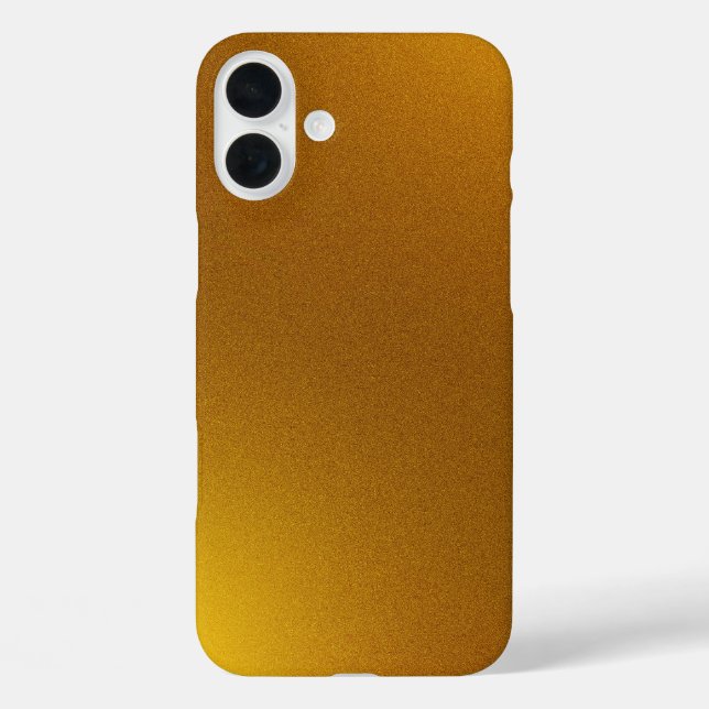Gradient Goldenfarbe  iPhone 16 Plus Hülle (Rückseite)