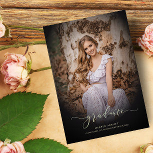 Gradient Graduate Foto Elegantes Kalligrafisches S