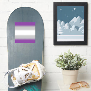 Gradient Grau-Sexuell Stolz-Flagge – Grau-Sexuell- Aufkleber