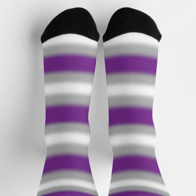 Gradient Grau-Sexueller Stolz  Socken (Oben)