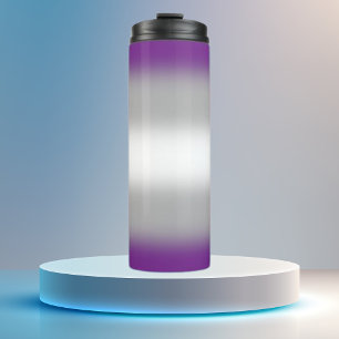 Gradient Grau-Sexueller Stolz  Thermosbecher