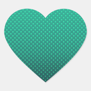 Gradient graue Polka Punkte drucken abstrakte Femi Herz-Aufkleber