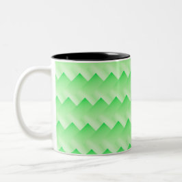 Gradient Green in Shuffle Zweifarbige Tasse