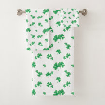 Gradient Green Irish Kleeblatt Pattern