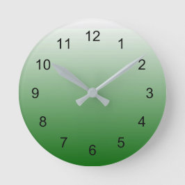 Gradient Green Runde Wanduhr