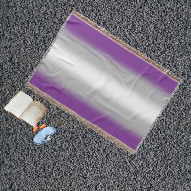 Gradient Greysexual Prilag - Graue Sexualflagge Decke (Von Creator hochgeladen)