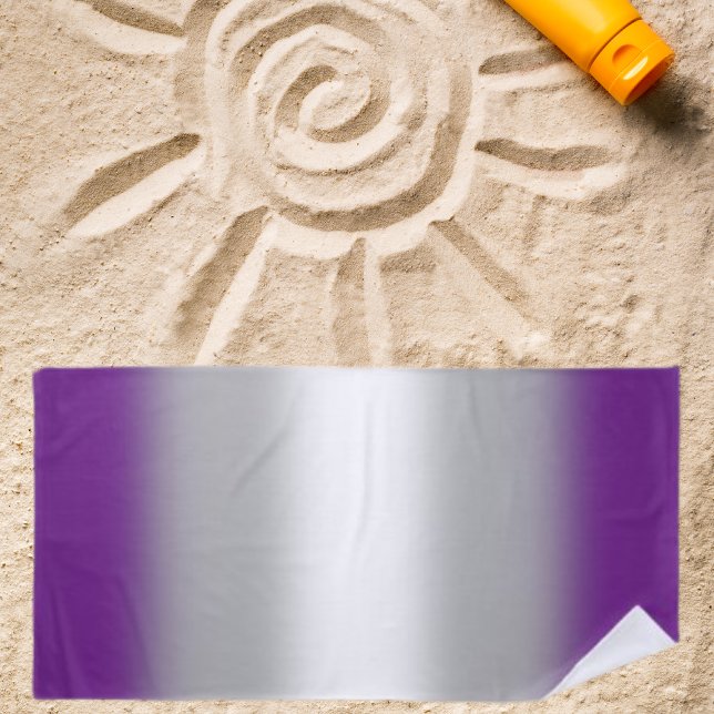 Gradient Greysexual Prilag - Graue Sexualflagge Strandtuch (Von Creator hochgeladen)