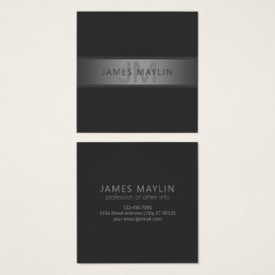 Gradient gris foncé moderne Nom ou raison sociale