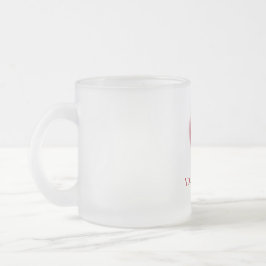 Gradient Heart Mattiert Glass Tasse