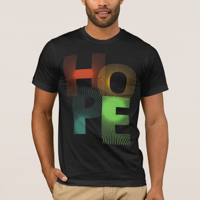 Gradient HOPE T - Shirt - Bold & Bright (Vorderseite)