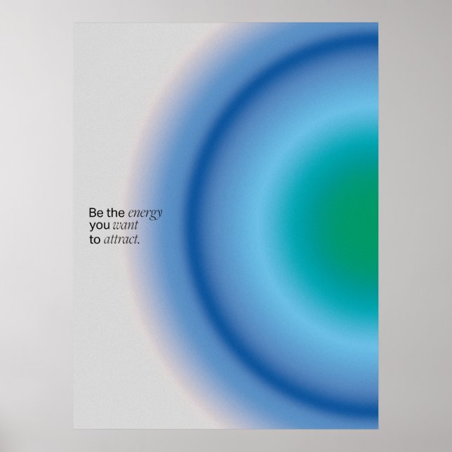 Gradient | Inspirational & decorative art Poster (Vorne)