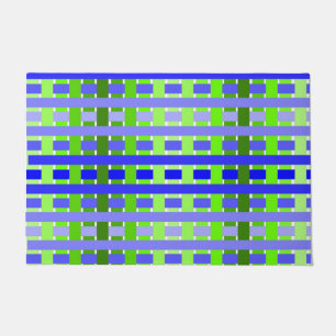 Gradient Kariert blau Fußmatte