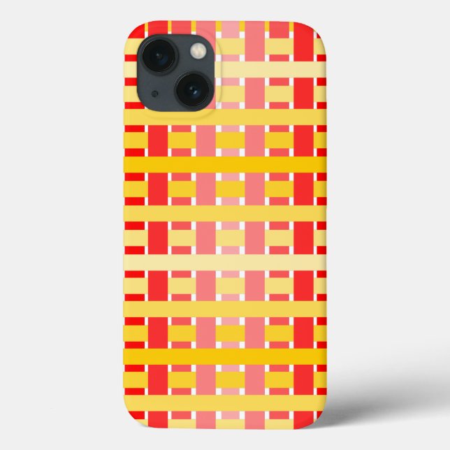 Gradient Kariert Case-Mate iPhone Hülle (Rückseite)