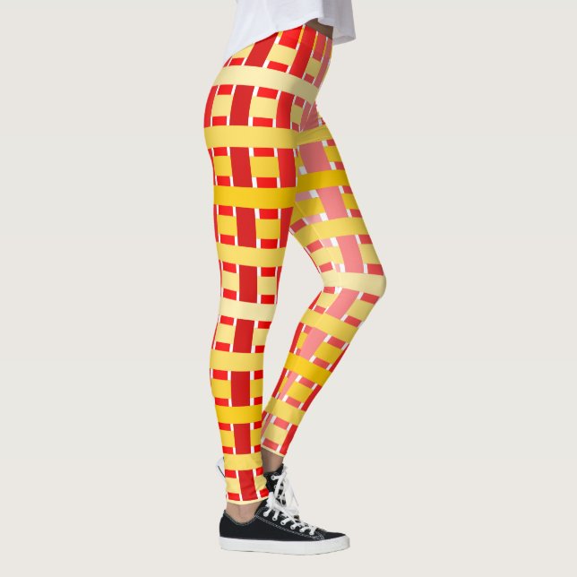Gradient Kariert Leggings (Rechts)