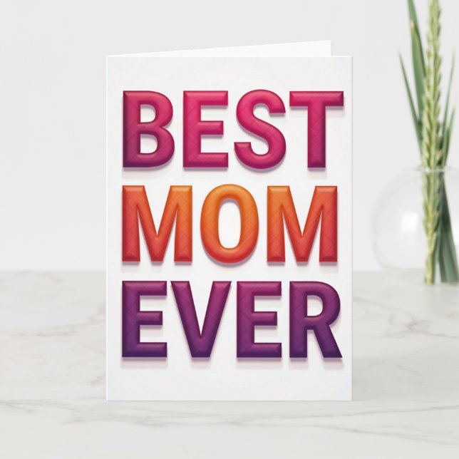 Gradient Karte Beste Mutter Aller Zeiten (Vorderseite)