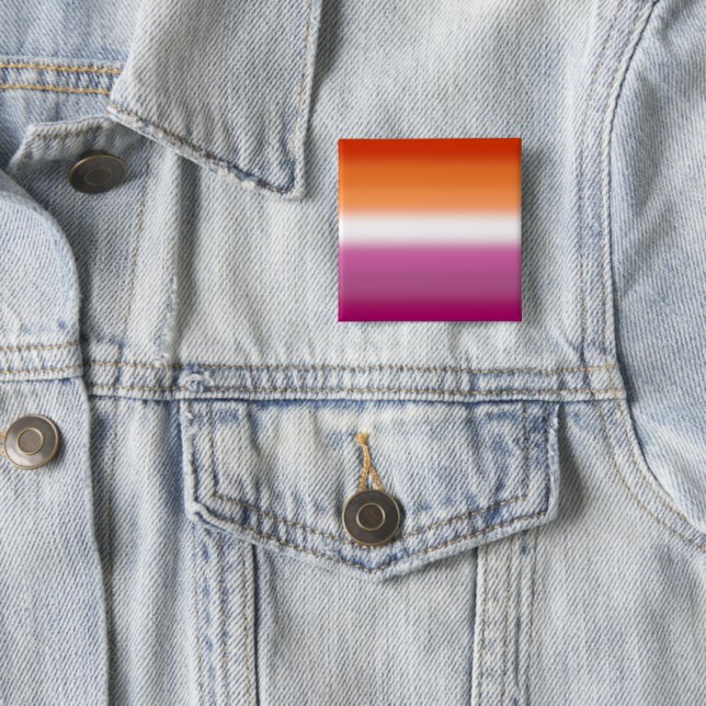 Gradient Lesben-Stolzflagge – Lesbenflagge Button (Beispiel)