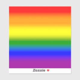 Gradient LGBTQ+ Rainbow Prilag Flag - Regenbogenfl Aufkleber