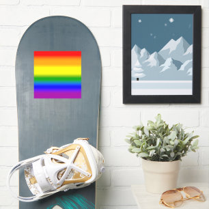Gradient LGBTQ+ Rainbow Prilag Flag - Regenbogenfl Aufkleber