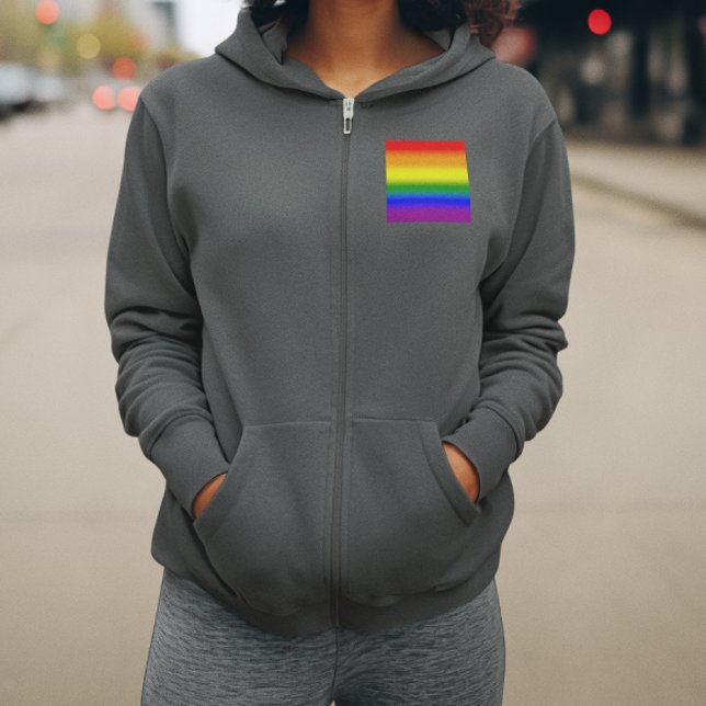 Gradient LGBTQ+ Rainbow Prilag Flag - Regenbogenfl Hoodie (Von Creator hochgeladen)