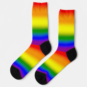 Gradient LGBTQ Regenbogen Stolz  Socken