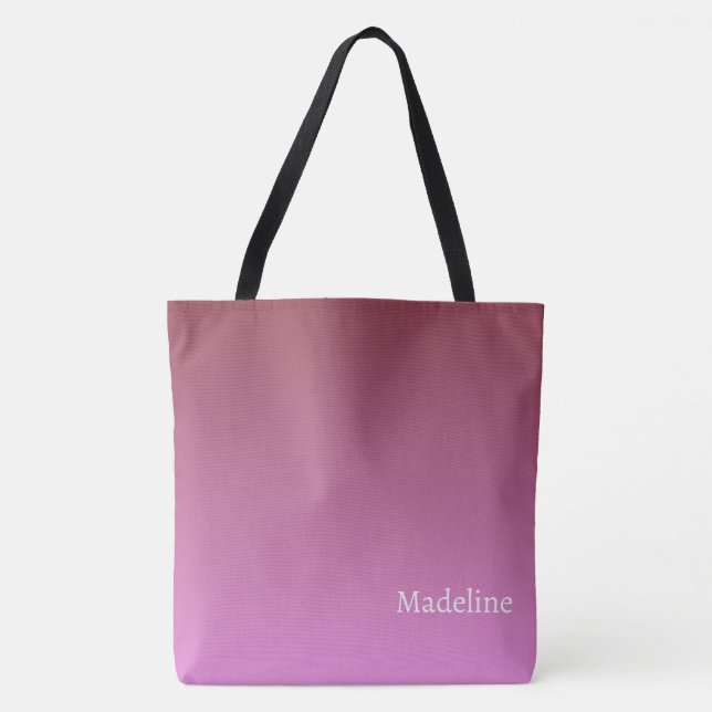 Gradient light to dark tone pink tasche (Vorderseite)