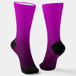 Gradient lila graue Polka Punkte drucken abstrakt Socken