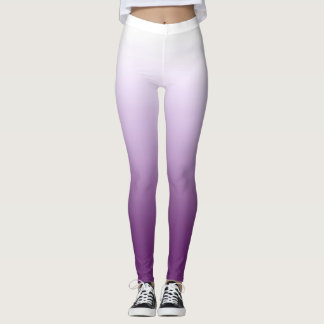 Gradient lila lilac ombre leggings