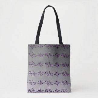 Gradient Lila Stripteppichmuster Tasche