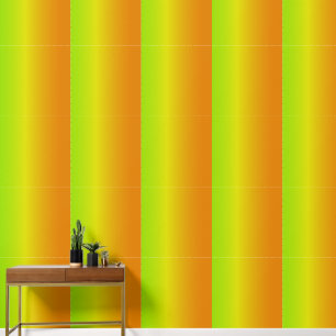 Gradient Lime Green Yellow und Orange Tapete