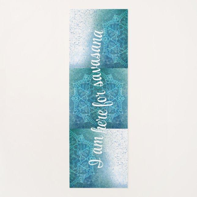 Gradient Mandala Blocks Yogamatte (Vorderseite)