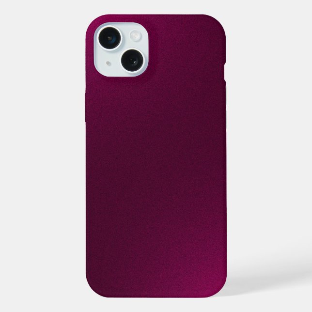 Gradient marone Farbe iPhone 15 Plus Hülle (Rückseite)