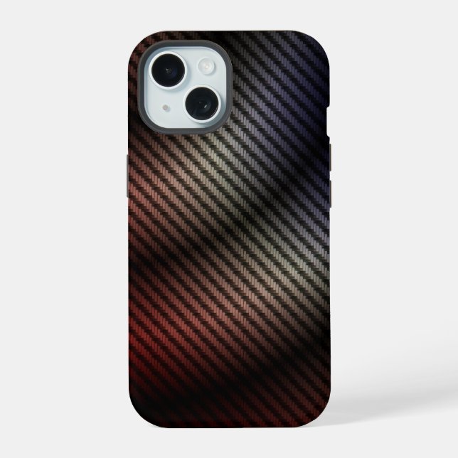 Gradient-Metallgitter iPhone 15 Hülle (Rückseite)