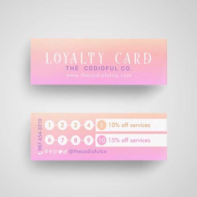 Gradient Mini Loyalty Card Treuekarte (Von Creator hochgeladen)