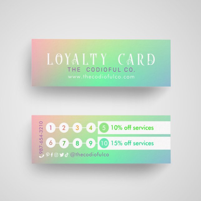 Gradient Mini Loyalty Card Treuekarte (Von Creator hochgeladen)