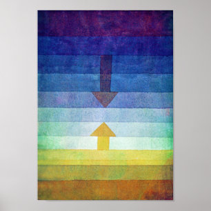 Gradient mit Arrow, Paul Klee Poster