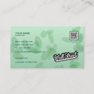 Gradient Motif feuille - Carte de visite