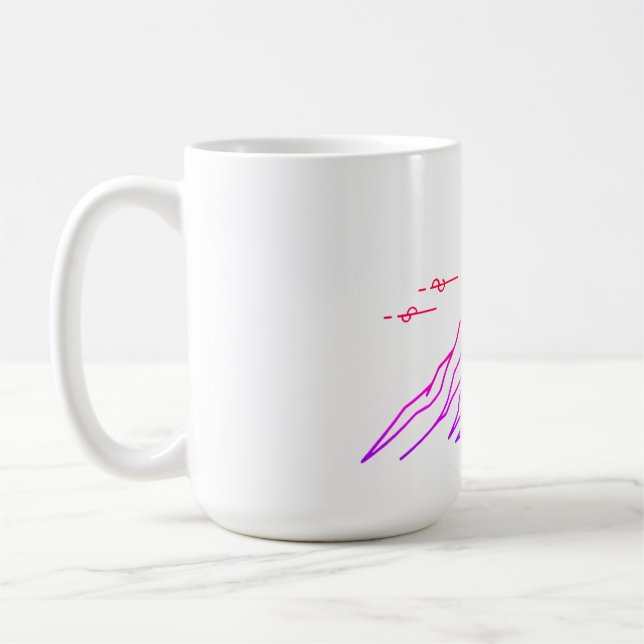 Gradient Mug "Vivid Peaks & Moon" Kaffeetasse (Links)