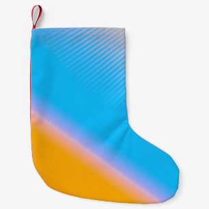 Gradient Mystery: Abstrakte Kunst verwischt. Kleiner Weihnachtsstrumpf