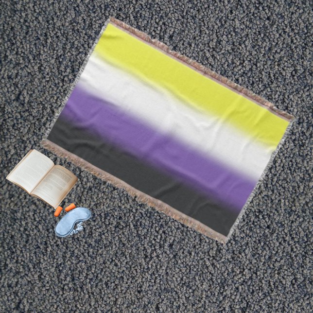 Gradient Nonbinary Prilag Flag - Nichtbinäre Flagg Decke (Von Creator hochgeladen)