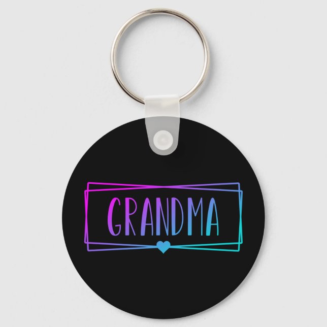 Gradient Oma Gigi Großmutter-Geschenke Schlüsselanhänger (Vorderseite)