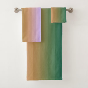 Gradient ombre Streifen ausgekleidet weich verschw Badhandtuch Set